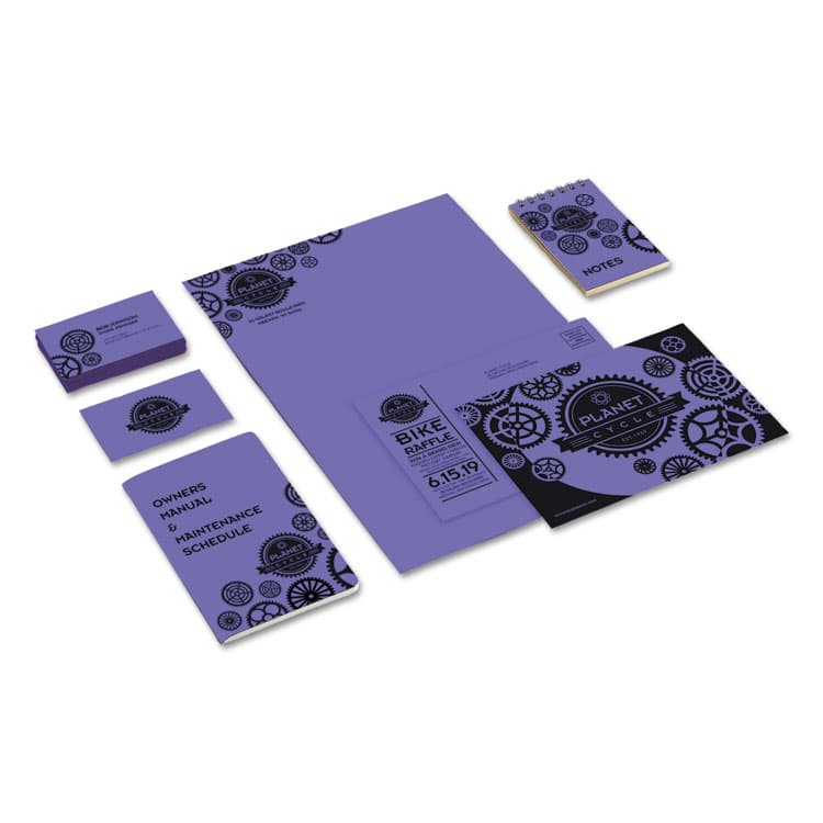 NEENAH PAPER Color Cardstock, 65 lb Cover Weight, 8.5 x 11, Venus Violet, 250/Pack (WAU22091) thumbnail 3