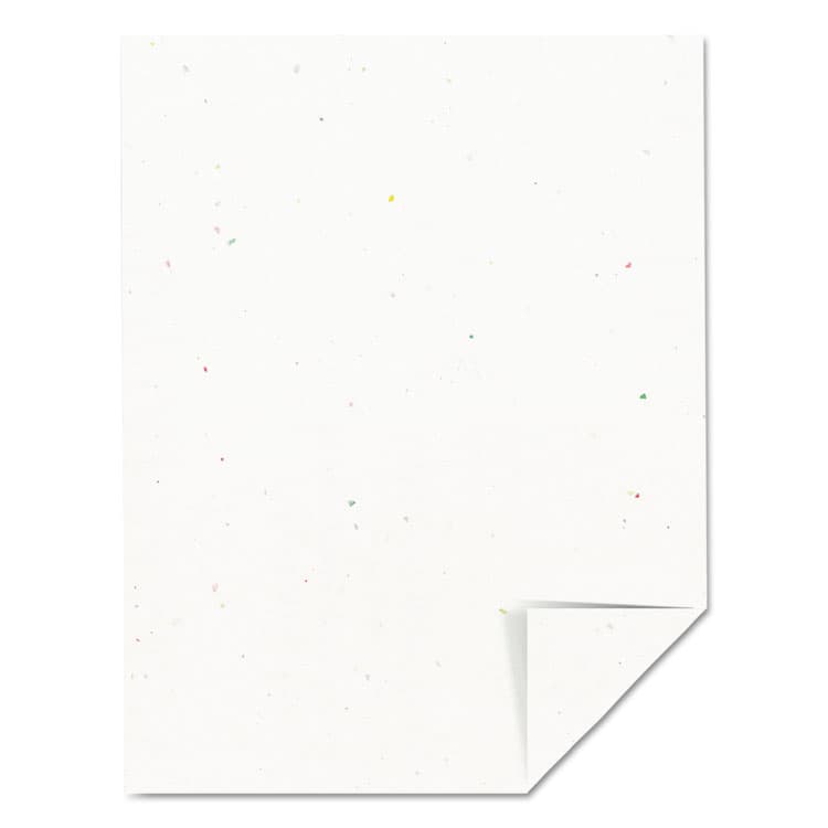 NEENAH PAPER Color Cardstock, 65 lb Cover Weight, 8.5 x 11, Stardust Flecked White, 250/Pack (WAU22401) thumbnail 2