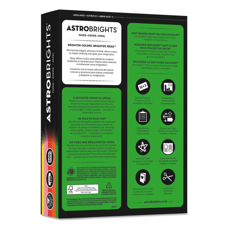 NEENAH PAPER Color Paper -"Vintage" Assortment, 24 lb Bond Weight, 8.5 x 11, Assorted Vintage Colors, 500/Ream (WAU21224) thumbnail 3