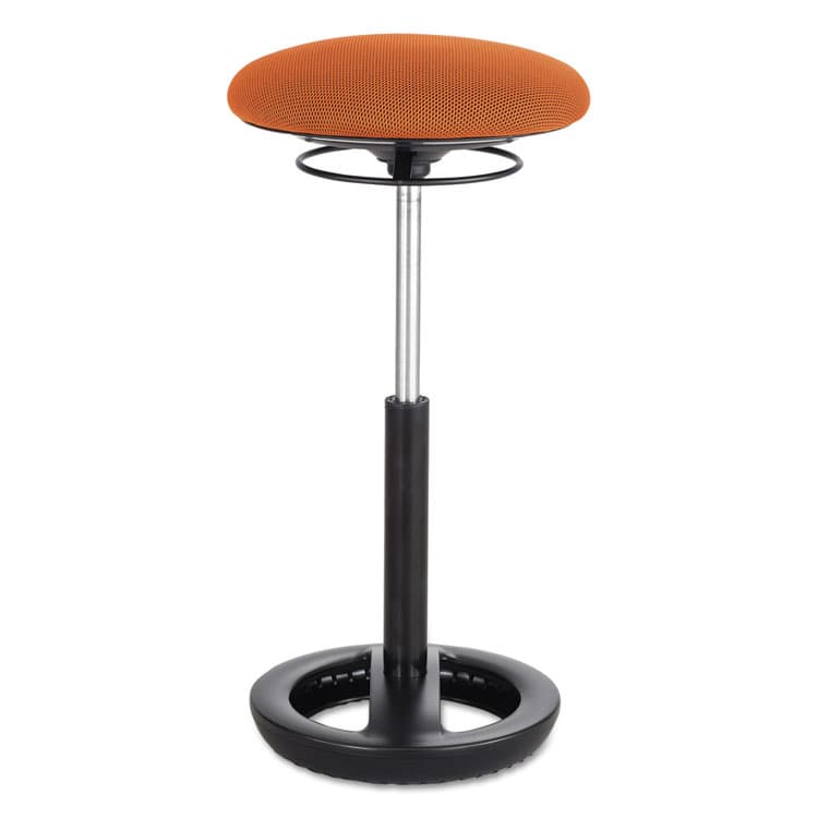 SAFCO PRODUCTS Twixt Extended-Height Ergonomic Chair, Supports Up to 250 lb, 22" to 32" Seat Height, Orange Seat, Black Base (SAF3001OR)