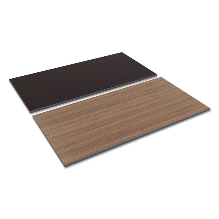 ALERA Reversible Laminate Table Top, Rectangular, 59.38w x 29.5d, Espresso/Walnut (ALETT6030EW)