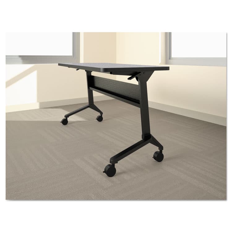 SAFCO PRODUCTS Flip-n-Go Table Base, 46.88w x 21.25d x 27.88h, Black (MLNLF48S5)