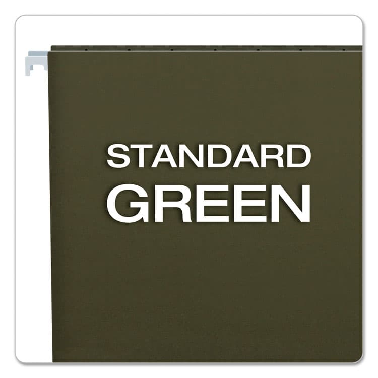 TOPS BUSINESS FORMS Standard Green Hanging Folders, Letter Size, Straight Tabs, Standard Green, 25/Box (PFX81600) thumbnail 3