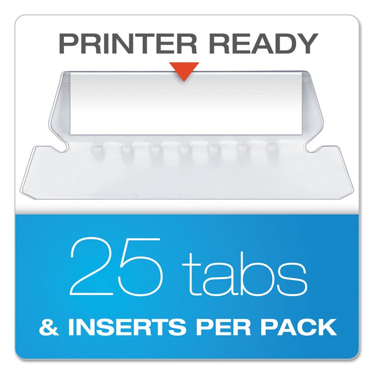 TOPS BUSINESS FORMS Colored Reinforced Hanging Folders, Letter Size, 1/5-Cut Tabs, Black, 25/Box (PFX415215BLA) thumbnail 3