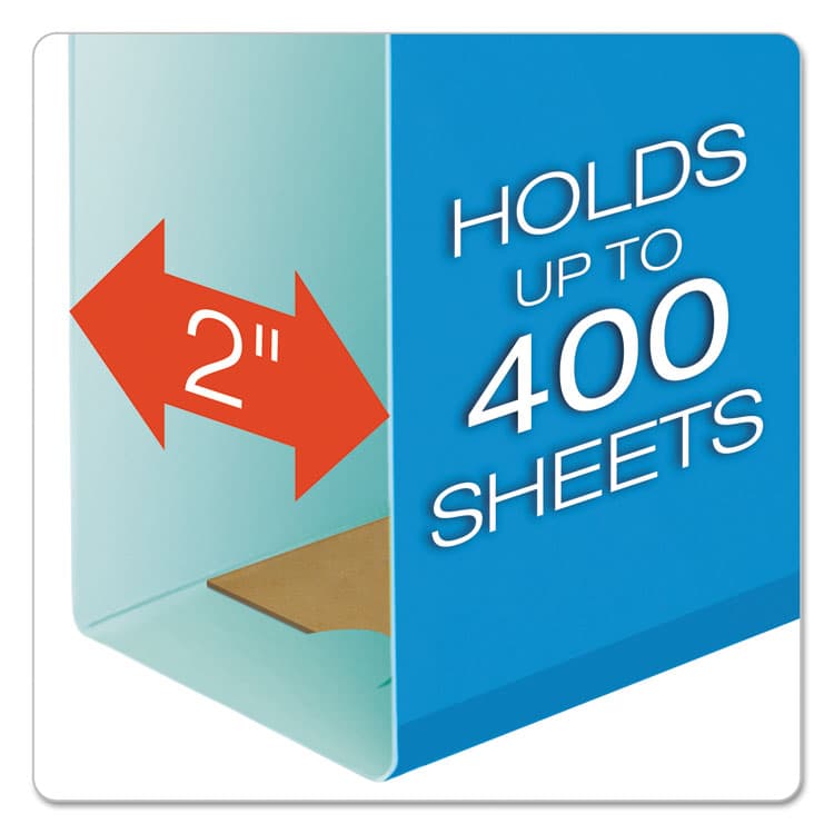 TOPS BUSINESS FORMS Extra Capacity Reinforced Hanging File Folders with Box Bottom, 2" Capacity, Letter Size, 1/5-Cut Tab, Assorted Colors,25/BX (PFX4152X2ASST) thumbnail 2