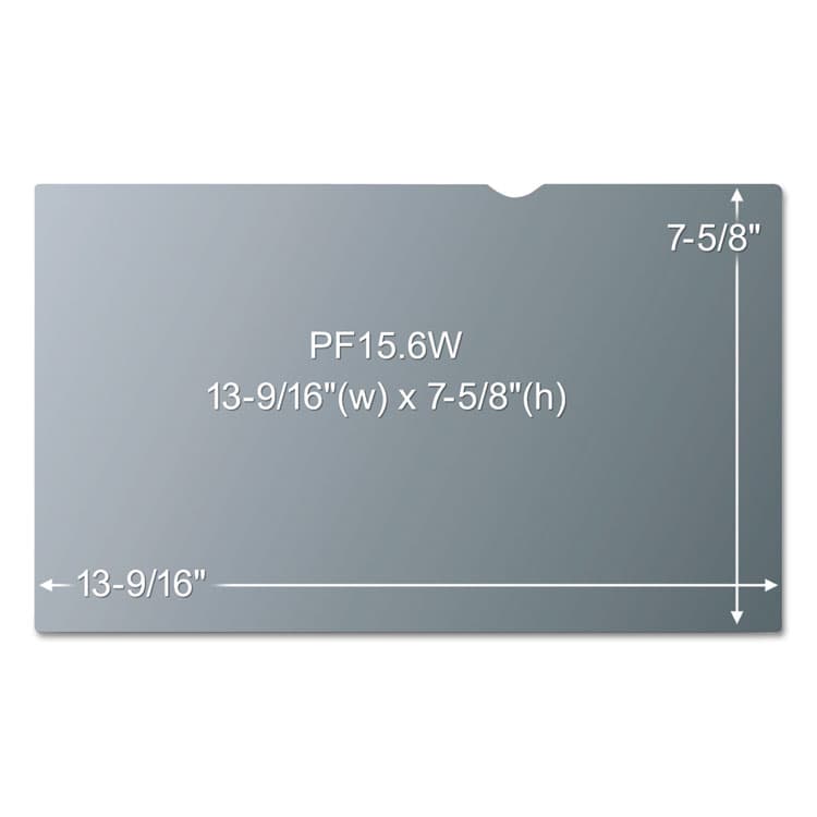 3M/COMMERCIAL TAPE DIV. Antiglare Frameless Filter for 15.6" Widescreen Laptop, 16:9 Aspect Ratio (MMMAG156W9) thumbnail 2