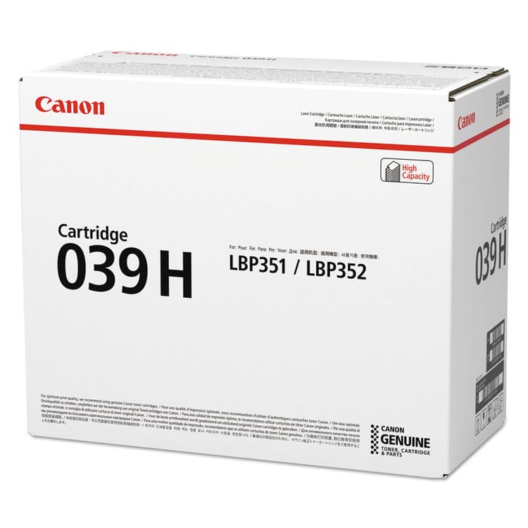 CANON USA, . 0288C001 (039H) High-Yield Toner, 25,000 Page-Yield, Black (CNM0288C001)