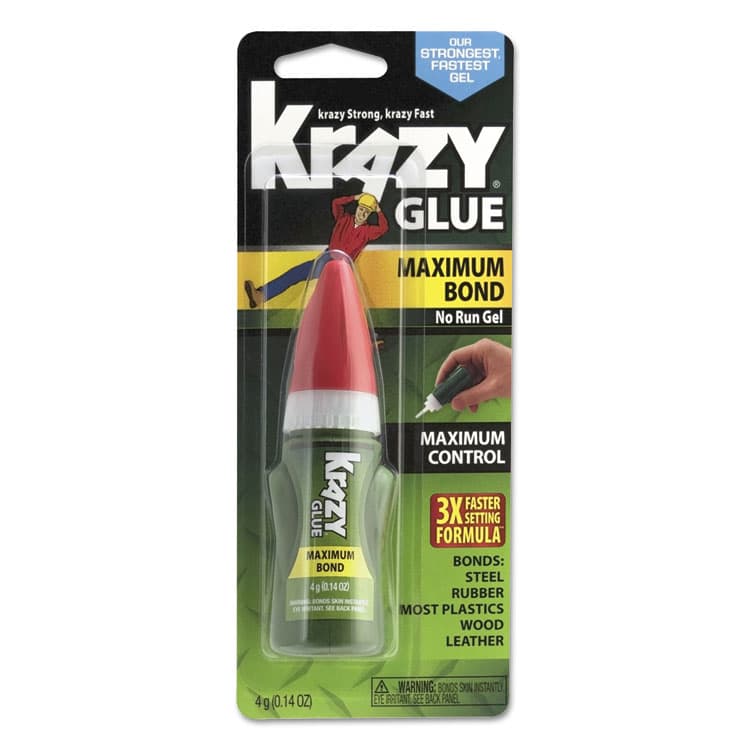 ELMER'S PRODUCTS, . Maximum Bond Krazy Glue EZ Squeeze Gel, 0.14 oz, Dries Clear (EPIKG49048MR) thumbnail 2