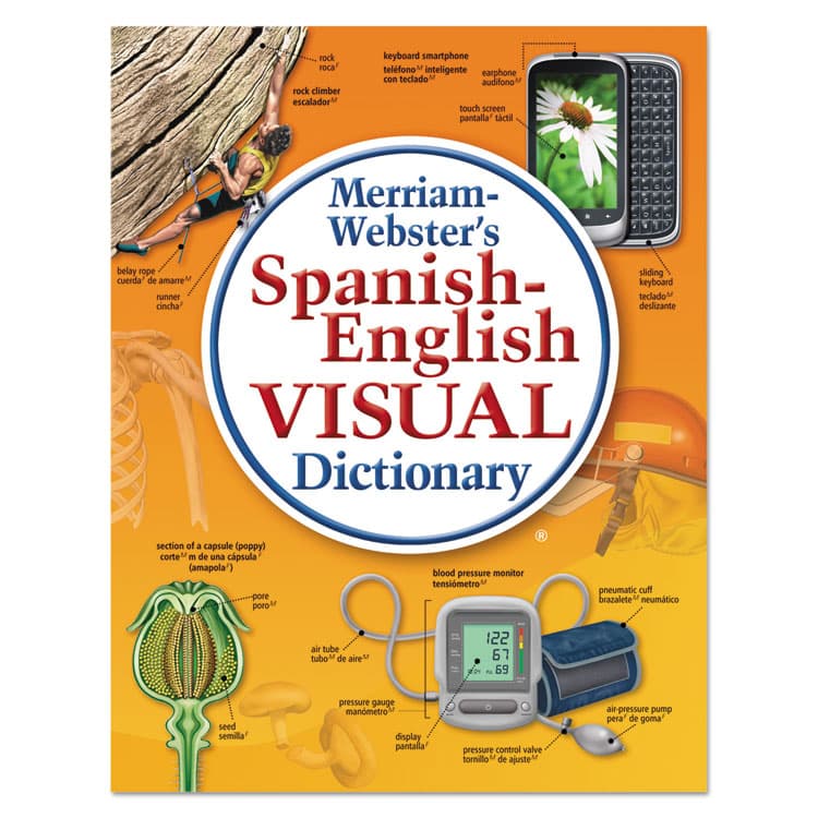 ADVANTUS CORPORATION Merriam-Webster Spanish-English Visual Dictionary, Paperback, 1,152 Pages (MER2925)