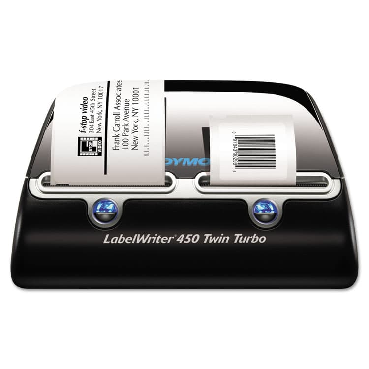 DYMO LabelWriter 450 Twin Turbo Label Printer, 71 Labels/min Print Speed, 5.5 x 8.4 x 7.4 (DYM1752266)