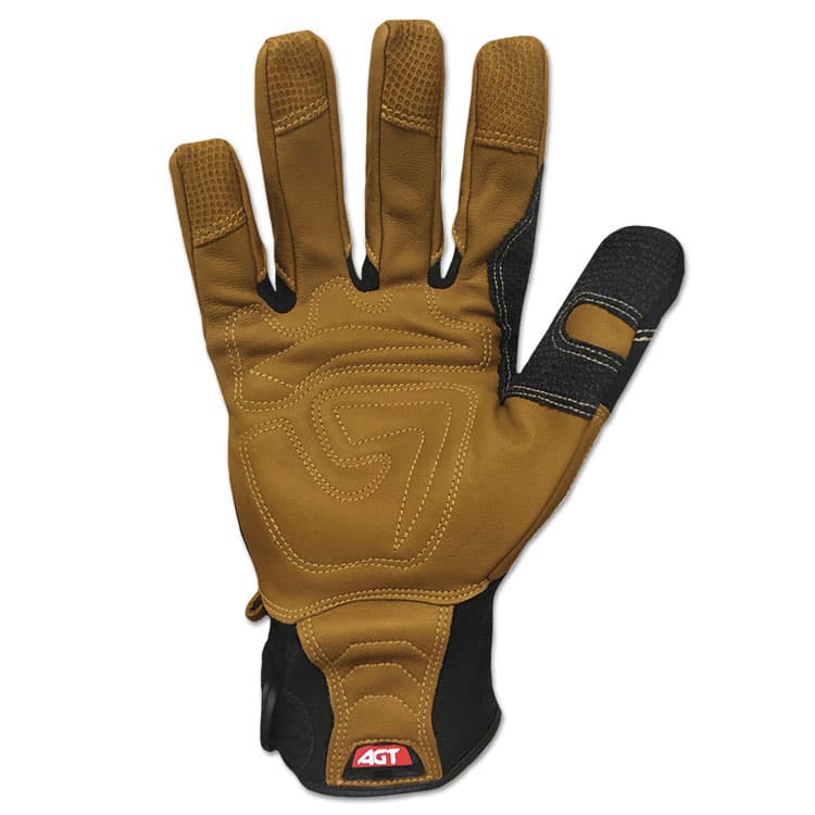IRONCLAD PERFORMANCE WEAR Ranchworx Leather Gloves, EN388: 2123, 9.5" Long, Medium, Black/Tan, Pair (IRNRWG203M) thumbnail 2