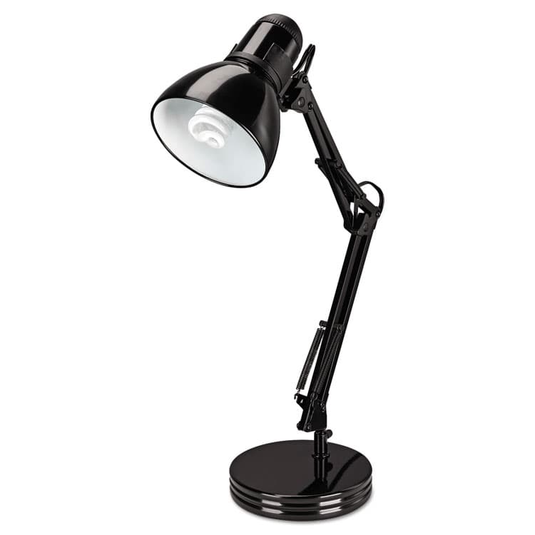 ALERA Architect Desk Lamp, Adjustable Arm, 6.75w x 11.5d x 22h, Black (ALELMP603B)