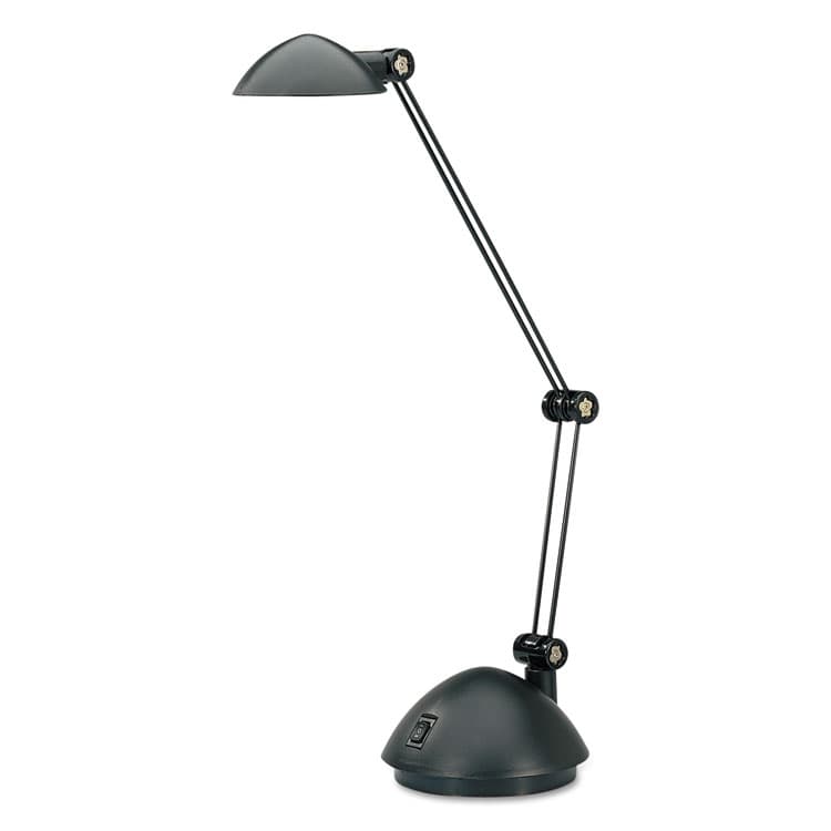 ALERA Twin-Arm Task LED Lamp with USB Port, 11.88w x 5.13d x 18.5h, Black (ALELED912B) thumbnail 2
