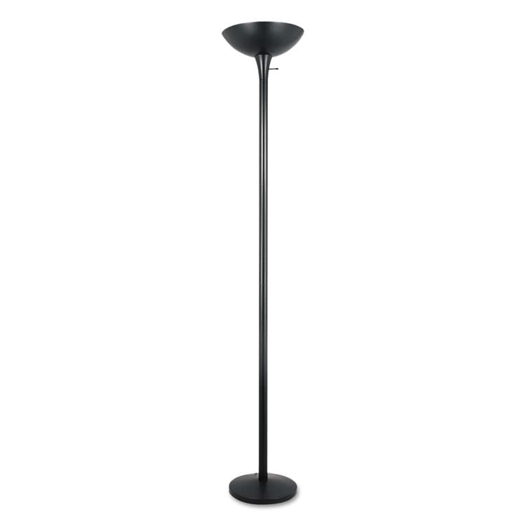 ALERA Torchier Floor Lamp, 12.5w x 12.5d x 72h, Matte Black (ALELMPF52B) thumbnail 2