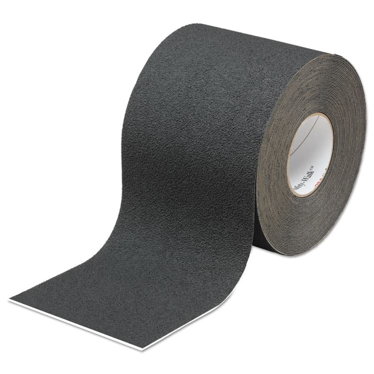 3M/COMMERCIAL TAPE DIV. Safety-Walk Slip-Resistant Medium Resilient Tread Rolls, 4" x 60 ft, Black (MMM19296)