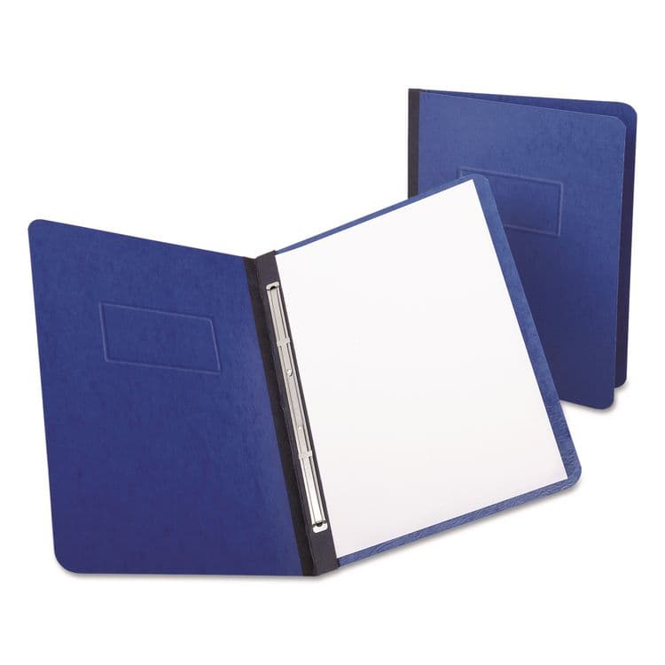 TOPS BUSINESS FORMS Heavyweight PressGuard and Pressboard Report Cover w/Reinforced Side Hinge, 2-Prong Fastener, 3" Cap., 8.5 x 11, Dark Blue (OXF12702)