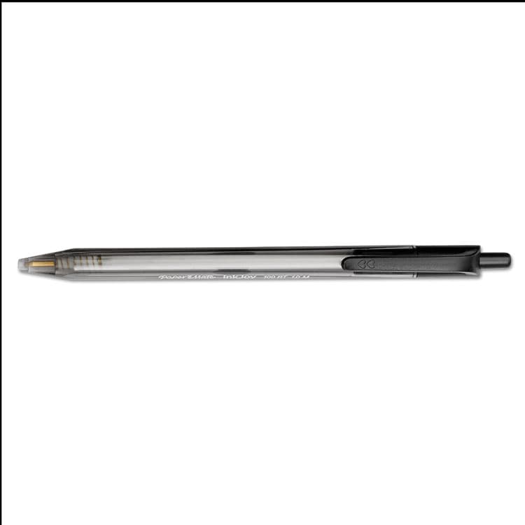 SANFORD InkJoy 100 RT Ballpoint Pen, Retractable, Medium 1 mm, Black Ink, Smoke/Black Barrel, 20/Pack (PAP1951395) thumbnail 4