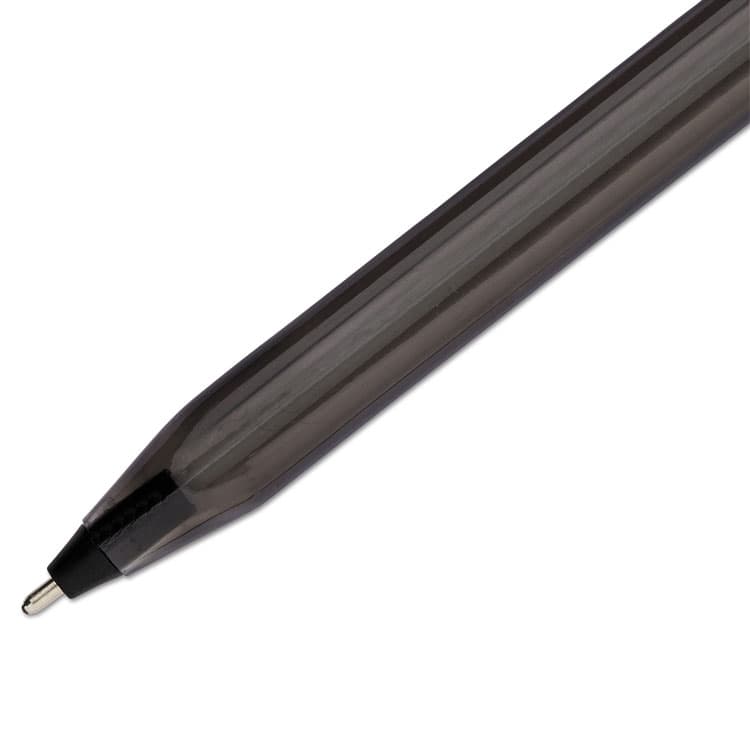 SANFORD InkJoy 100 Ballpoint Pen, Stick, Medium 1 mm, Black Ink, Smoke/Black Barrel, Dozen (PAP1951257) thumbnail 3