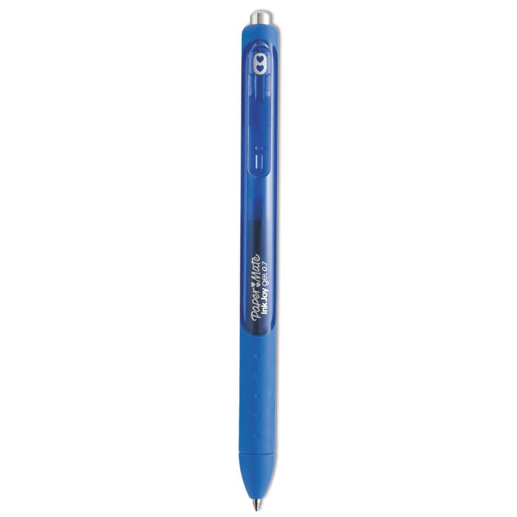 SANFORD InkJoy Gel Pen, Retractable, Medium 0.7 mm, Blue Ink, Blue Barrel, Dozen (PAP1951721A) thumbnail 2