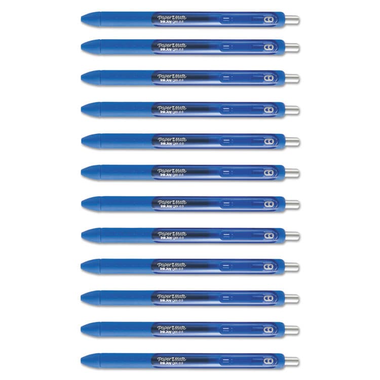 SANFORD InkJoy Gel Pen, Retractable, Fine 0.5 mm, Blue Ink, Blue Barrel, Dozen (PAP1951722) thumbnail 4