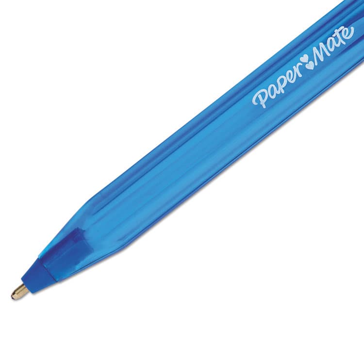 SANFORD InkJoy 100 Ballpoint Pen, Stick, Medium 1 mm, Blue Ink, Translucent Blue Barrel, Dozen (PAP1951256) thumbnail 3