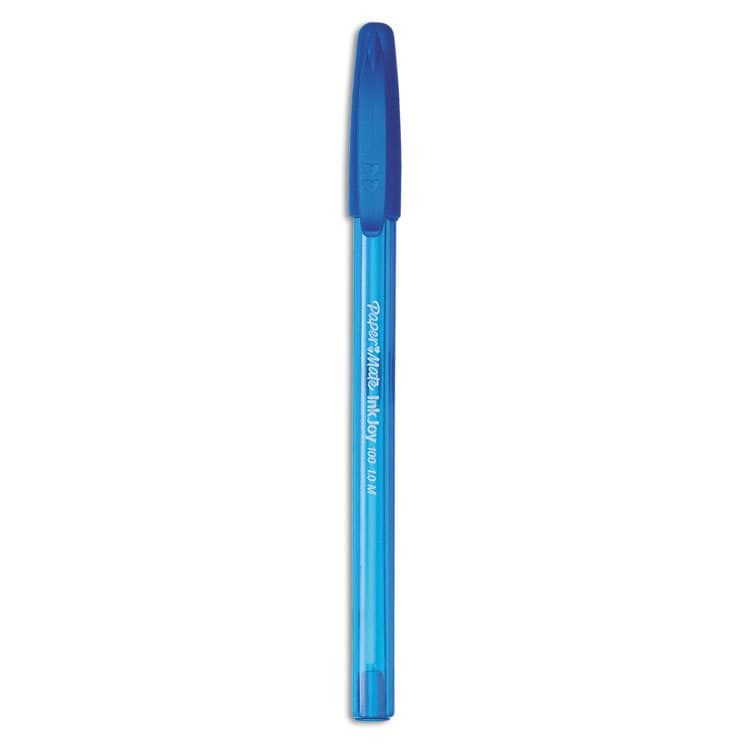 SANFORD InkJoy 100 Ballpoint Pen, Stick, Medium 1 mm, Blue Ink, Translucent Blue Barrel, Dozen (PAP1951256)