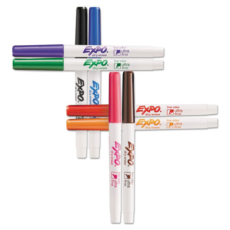 SANFORD Low-Odor Dry-Erase Marker, Extra-Fine Bullet Tip, Assorted Colors, 8/Set (SAN1884309A) thumbnail 2