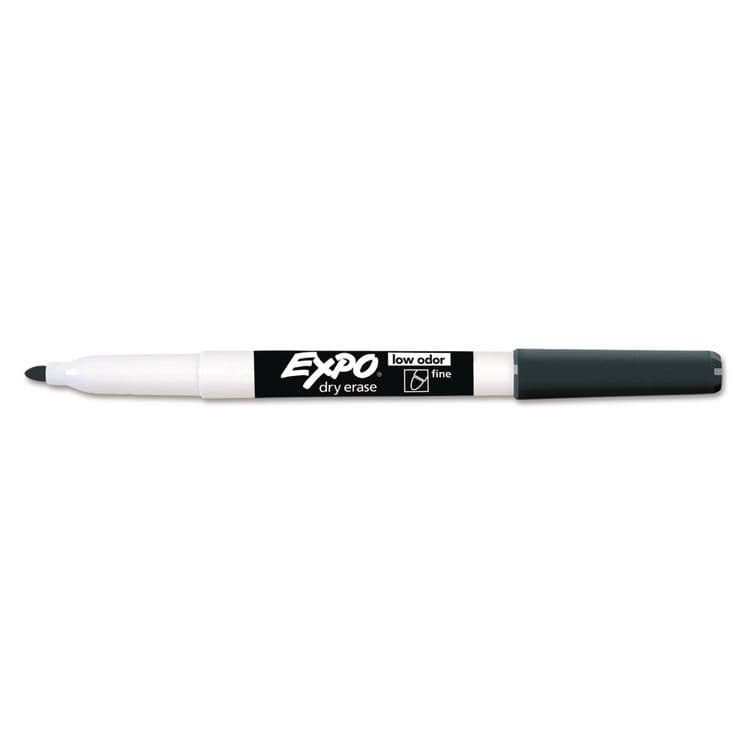 SANFORD Low-Odor Dry-Erase Marker, Fine Bullet Tip, Black, Dozen (SAN86001A) thumbnail 3