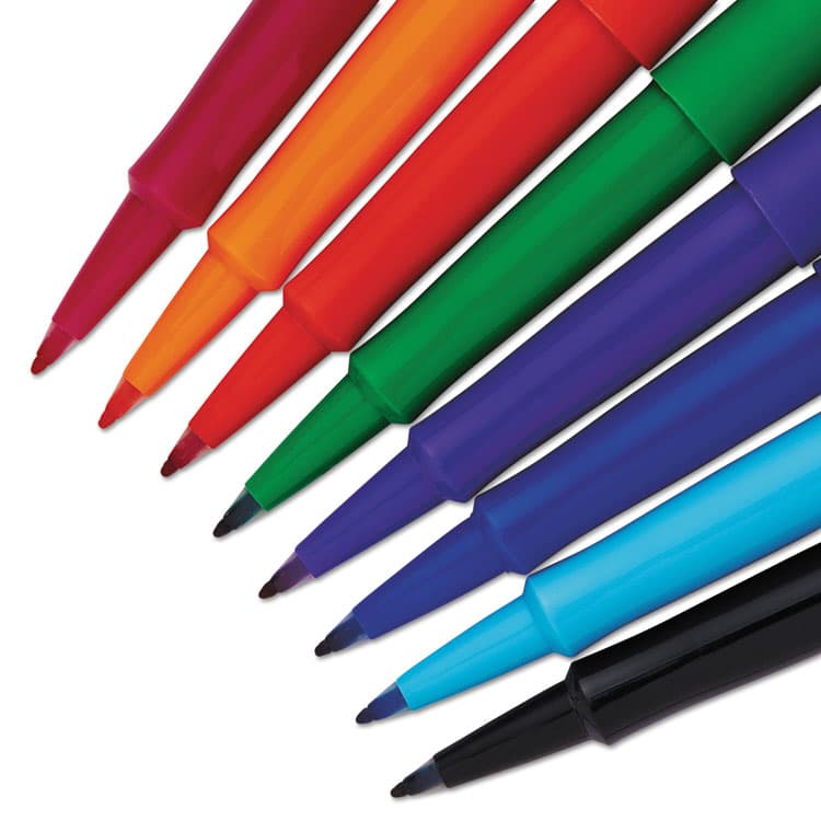 SANFORD Point Guard Flair Felt Tip Porous Point Pen, Stick, Bold 1.4 mm, Assorted Ink and Barrel Colors, 48/Pack (PAP4651) thumbnail 3
