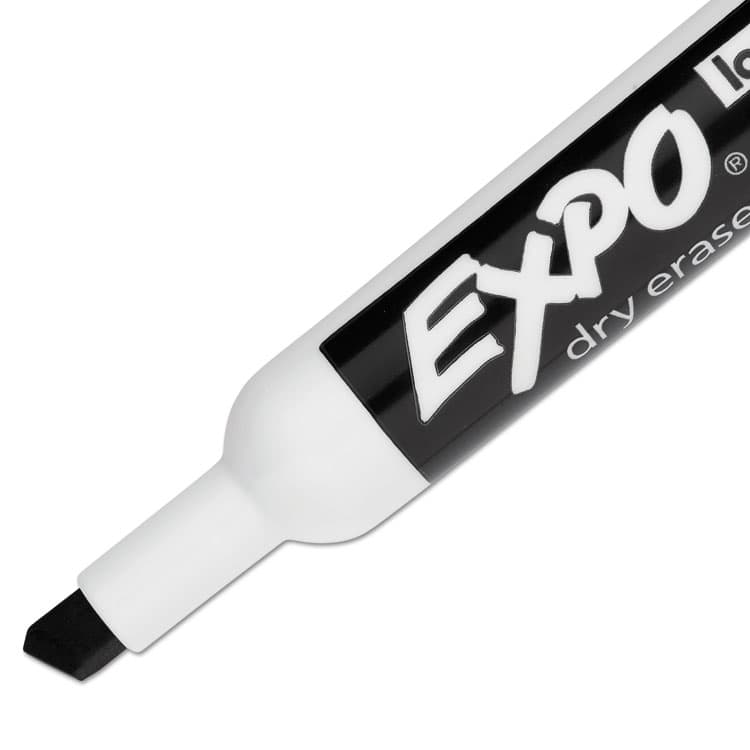 SANFORD Low-Odor Dry-Erase Marker, Broad Chisel Tip, Black, Dozen (SAN80001A) thumbnail 4