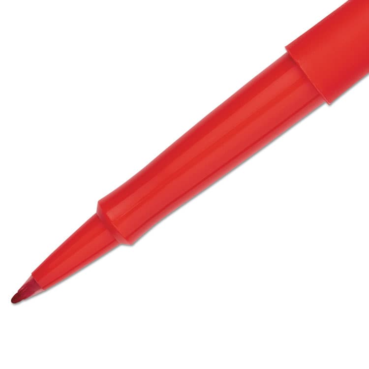 SANFORD Point Guard Flair Felt Tip Porous Point Pen, Stick, Medium 0.7 mm, Red Ink, Red Barrel, Dozen (PAP8420152) thumbnail 3