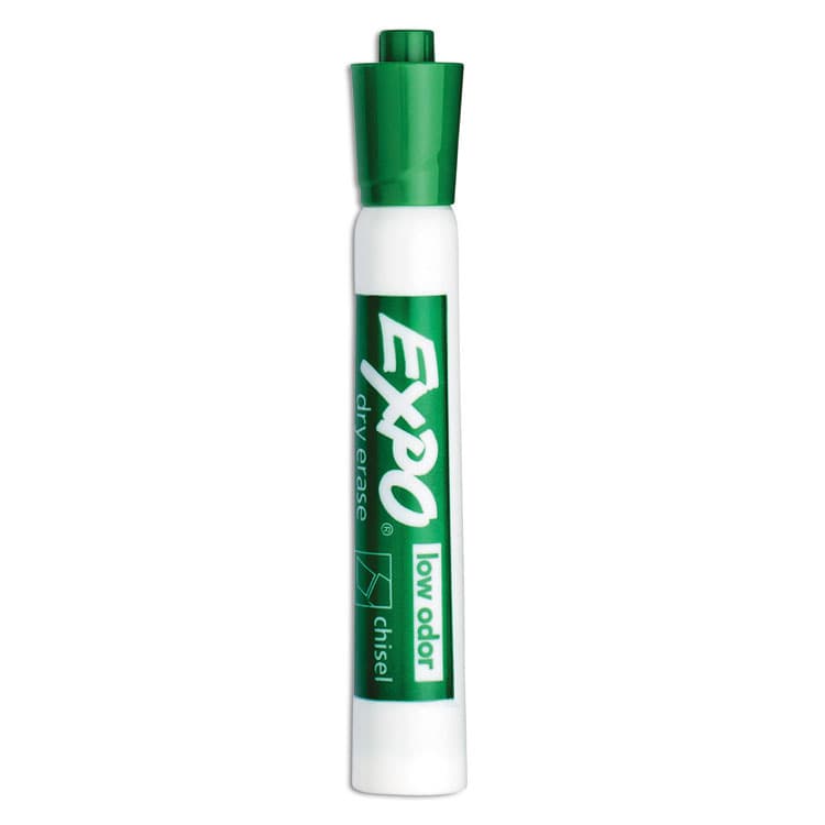 SANFORD Low-Odor Dry-Erase Marker, Broad Chisel Tip, Green, Dozen (SAN80004A) thumbnail 2