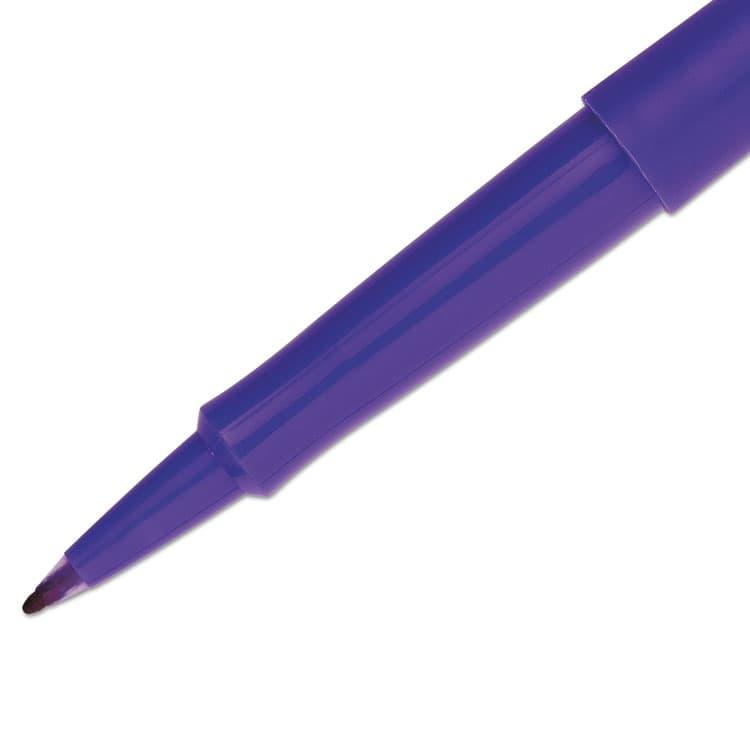 SANFORD Point Guard Flair Felt Tip Porous Point Pen, Stick, Medium 0.7 mm, Purple Ink, Purple Barrel, Dozen (PAP8450152) thumbnail 3