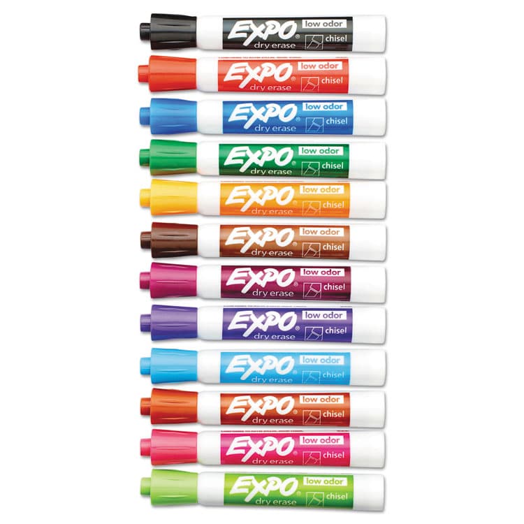 SANFORD Low-Odor Dry-Erase Marker, Broad Chisel Tip, Assorted Colors, 16/Set (SAN81045A) thumbnail 2