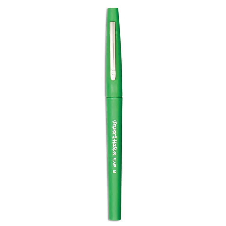 SANFORD Point Guard Flair Felt Tip Porous Point Pen, Stick, Medium 0.7 mm, Green Ink, Green Barrel, Dozen (PAP8440152) thumbnail 2