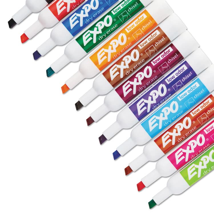 SANFORD Low-Odor Dry-Erase Marker, Broad Chisel Tip, Assorted Colors, 16/Set (SAN81045A) thumbnail 3
