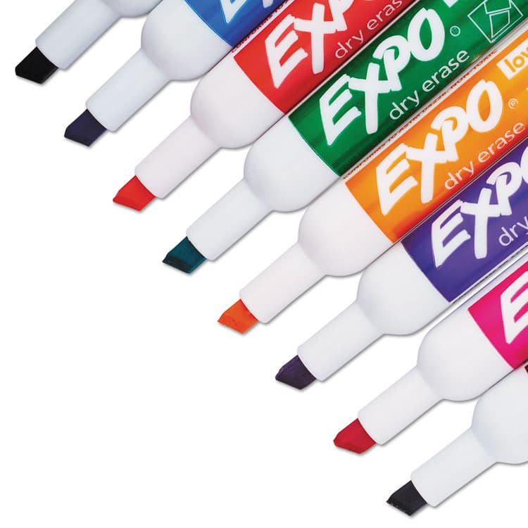 SANFORD Low-Odor Dry-Erase Marker, Broad Chisel Tip, Assorted Colors, 8/Set (SAN80078A) thumbnail 3