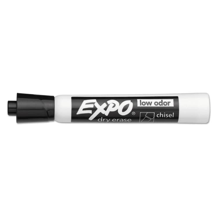 SANFORD Low-Odor Dry-Erase Marker, Broad Chisel Tip, Black, Dozen (SAN80001A) thumbnail 3