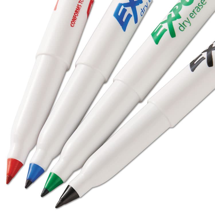 SANFORD Low-Odor Dry-Erase Marker, Extra-Fine Bullet Tip, Assorted Colors, 4/Pack (SAN1871133A) thumbnail 3