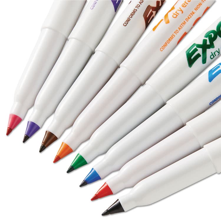 SANFORD Low-Odor Dry-Erase Marker, Extra-Fine Bullet Tip, Assorted Colors, 8/Set (SAN1884309A) thumbnail 4