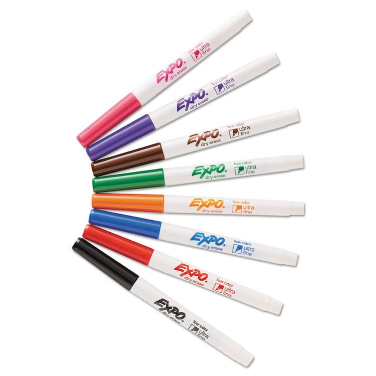 SANFORD Low-Odor Dry-Erase Marker, Extra-Fine Bullet Tip, Assorted Colors, 8/Set (SAN1884309A) thumbnail 3