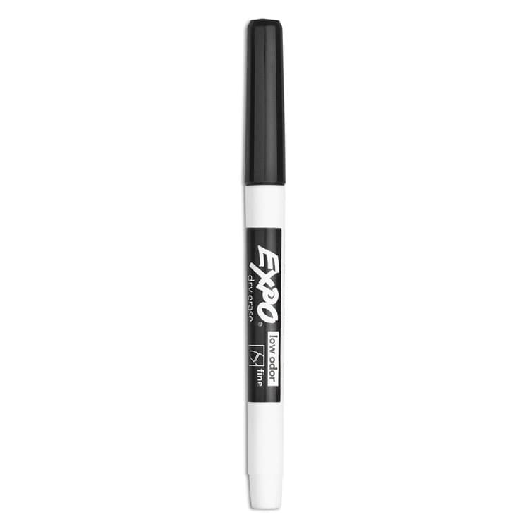 SANFORD Low-Odor Dry-Erase Marker Value Pack, Fine Bullet Tip, Black, 36/Box (SAN1921062A) thumbnail 2