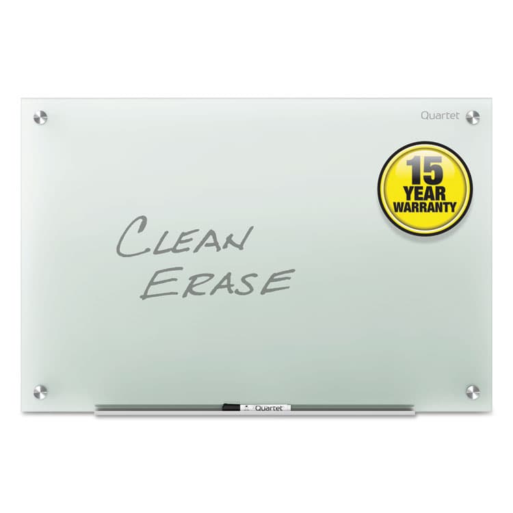 QUARTET MFG. Infinity Glass Marker Board, 96" x 48", Frost Surface (QRTG9648F)
