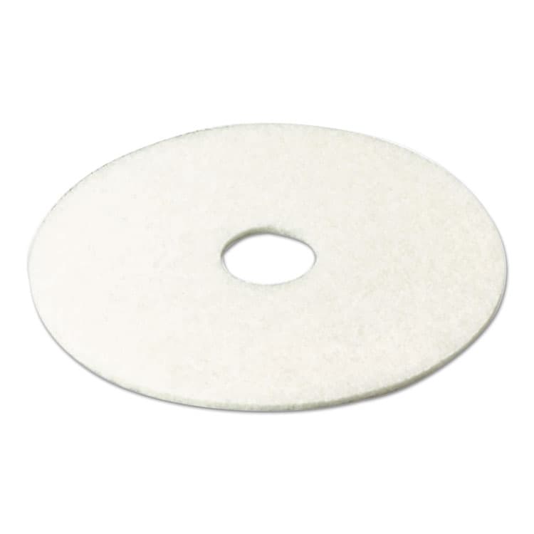 3M/COMMERCIAL TAPE DIV. Low-Speed Super Polishing Floor Pads 4100, 27" Diameter, White, 5/Carton (MMM20313) thumbnail 2