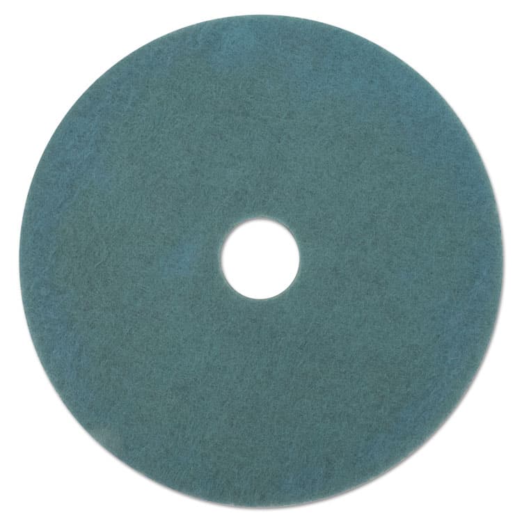 3M/COMMERCIAL TAPE DIV. Ultra High-Speed Floor Burnishing Pads 3100, 27" Diameter, Aqua, 5/Carton (MMM20264)