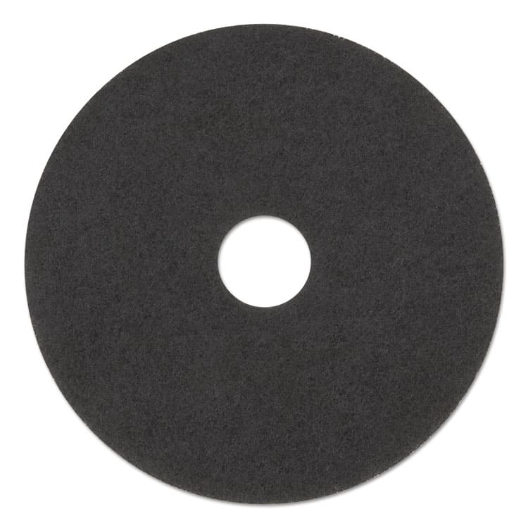 3M/COMMERCIAL TAPE DIV. Low-Speed Stripper Floor Pad 7200, 17" Diameter, Black, 5/Carton (MMM08379)