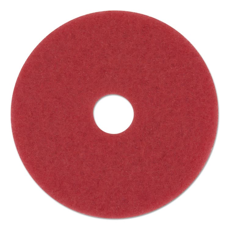 3M/COMMERCIAL TAPE DIV. Low-Speed Buffer Floor Pads 5100, 20" Diameter, Red, 5/Carton (MMM08395) thumbnail 2