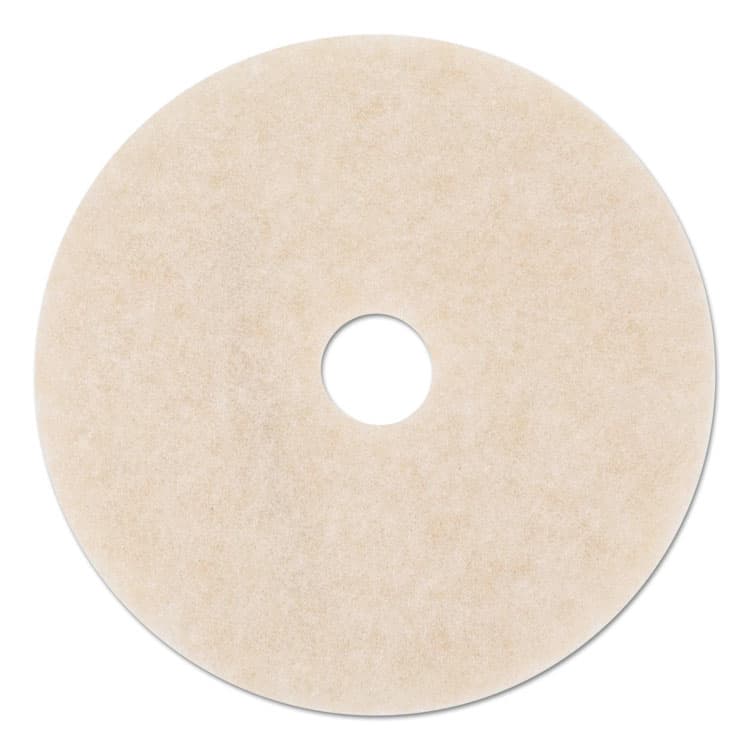 3M/COMMERCIAL TAPE DIV. Ultra High-Speed TopLine Floor Burnishing Pads 3200, 24" Diameter, White/Amber, 5/Carton (MMM18069)