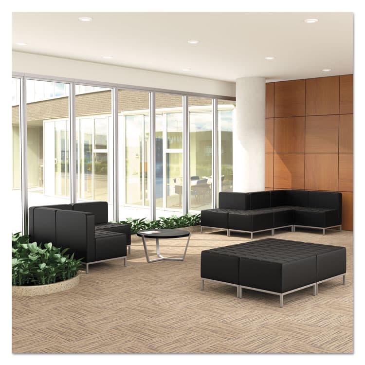ALERA Alera QUB Series Corner Sectional, 26.38" x 26.38" x 30.5", Black (ALEQB8016) thumbnail 3