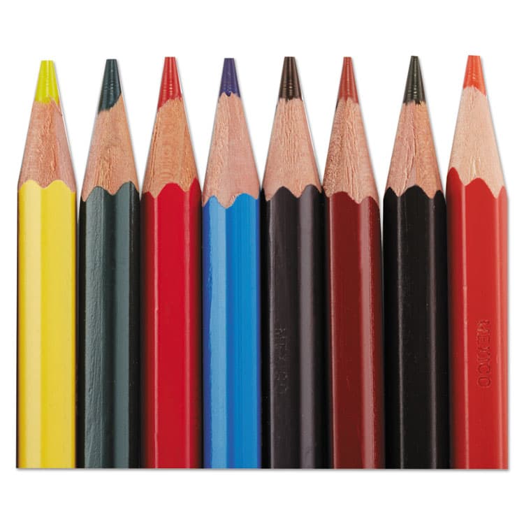 SANFORD Col-Erase Pencil with Eraser, 0.7 mm, 2B, Assorted Lead and Barrel Colors, Dozen (SAN20516) thumbnail 3